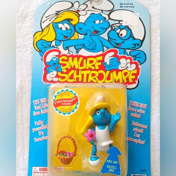 irwin toy limited Other - Smurfette posable figure